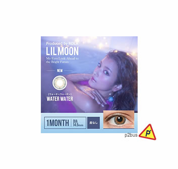 Lil Moon Monthly Color Contact Lens WATER WATER 0.00