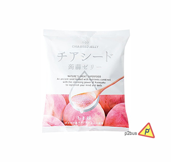 Chiakon Chia Seed Konnyaku Jelly (Peach)