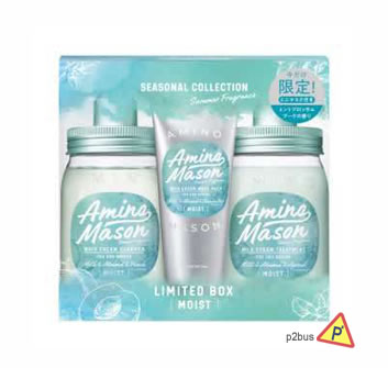 Amino Mason Whip Cream Hair & Conditioner Mint Set (Moist)