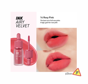 Peripera Ink Airy Velvet Lip Tint (14 Rosy Pink)