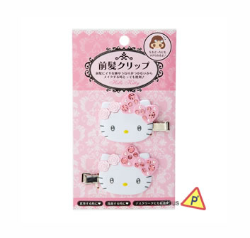 Sanrio Character Hair Clip Crystal (Hello Kitty)