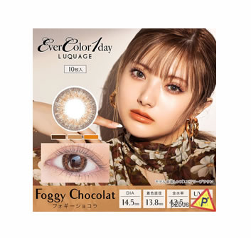 EverColor Luquage 1 Day Contact Lenses (Foggy Chocolat)